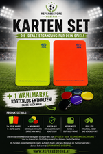 Lade das Bild in den Galerie-Viewer, FIFA Disziplinarkarten - Set mit kostenloser Wählmarke (Farbe wählbar)

