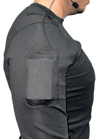 Lade das Bild in den Galerie-Viewer, Multifunktionsshirt mit Headset Taschen Langarm Slim Fit
