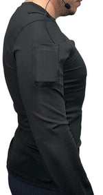 Lade das Bild in den Galerie-Viewer, Multifunktionsshirt mit Headset Taschen Langarm Slim Fit
