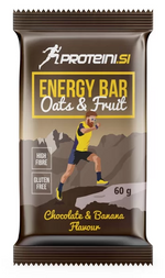 Lade das Bild in den Galerie-Viewer, PROTEINI.SI ENERGIERIEGEL 60g - Schoko-Banane + Milchschokoladenüberzug
